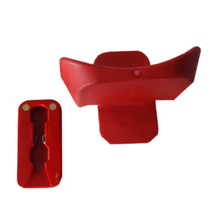 Säkerhetshållare i avvikande färg (röda)